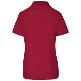 Ladies Houston Stretch Golf Shirt Red Back